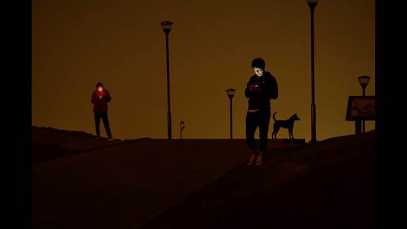 說(shuō)明: Macintosh HD:Users:chendong:Desktop:張乾琦 工作坊:工作坊:官方作品:中文圖說(shuō):不存在的戰(zhàn)爭(zhēng):1. 張乾琦，“不存在的戰(zhàn)爭(zhēng)”視頻截圖，2017.jpg